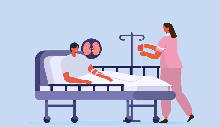 flu and kidney conditions